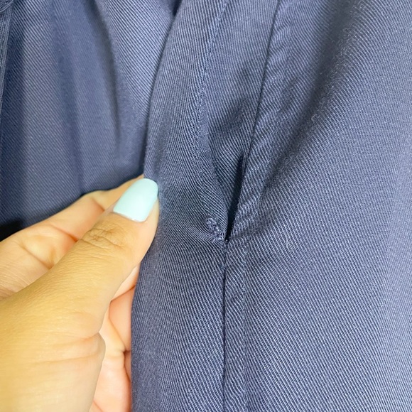 BONDI BORN | Japanese Lyocell Navy Waist Tie Lounge Pants - Picture 9 of 9